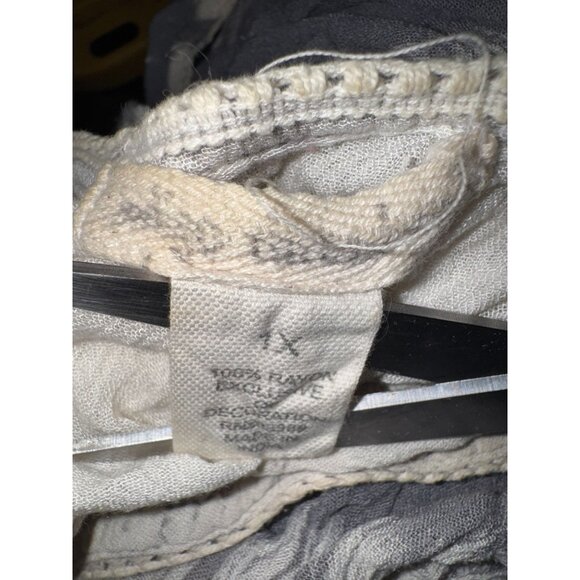 Tie-Dye Sleeveless Blouse With Lace Detail Size 1X 100% Cotton - Picture 2 of 5